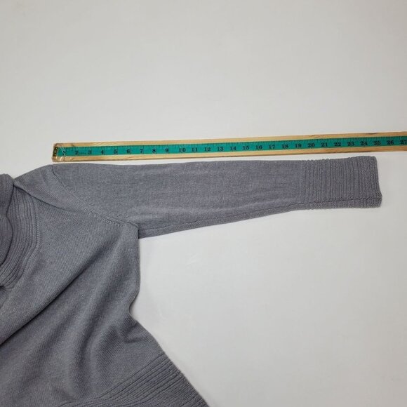 Calvin Klein Womens Cowl Neck Pullover Knit‎ Sweater Sz Medium Gray Long Sleeve - Picture 9 of 9